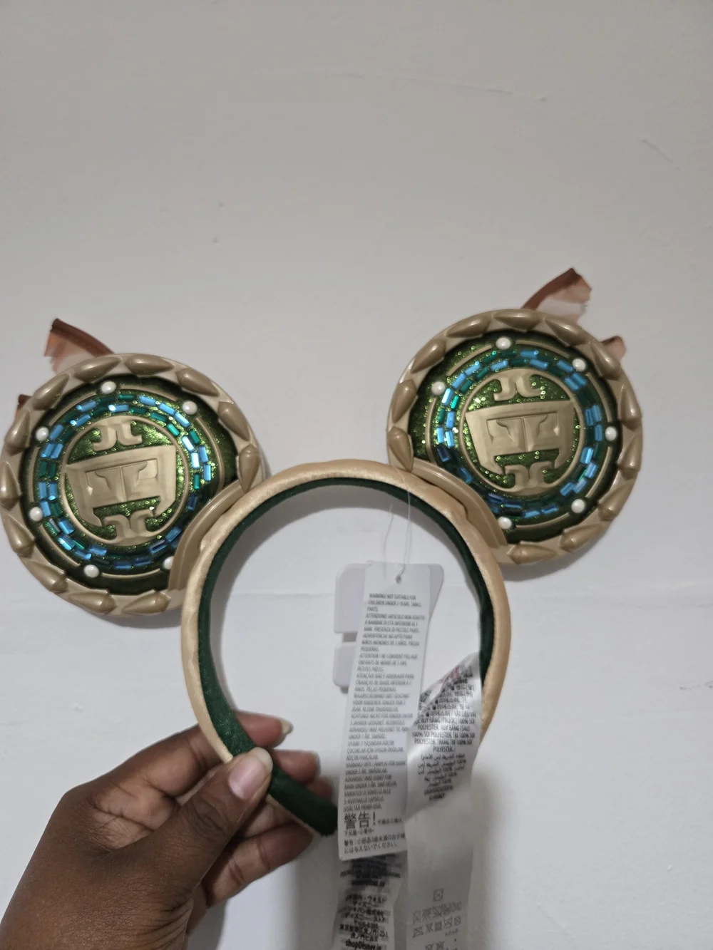 adidas Gold and Green Kids Headband Ears